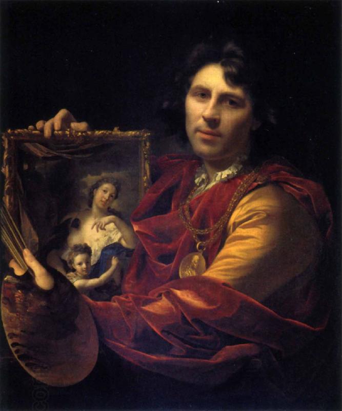 Adriaen van der werff portrait of his wife Margaretha van Rees and their daughter Maria China oil painting art